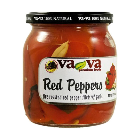 Vava Fire Rosted Red Pepper with Garlic, 19 oz