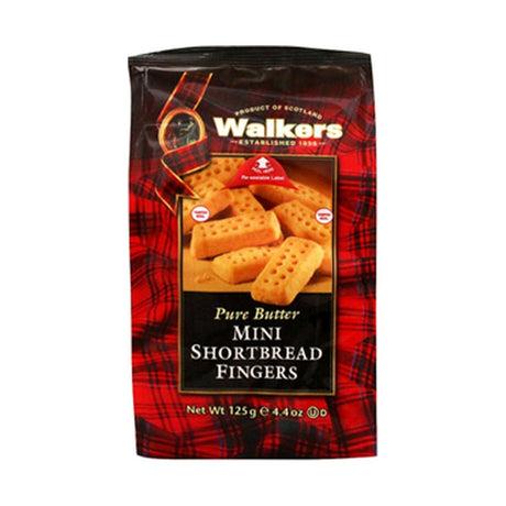 Walkers Mini Fingers Shortbread 124 g - front of pack