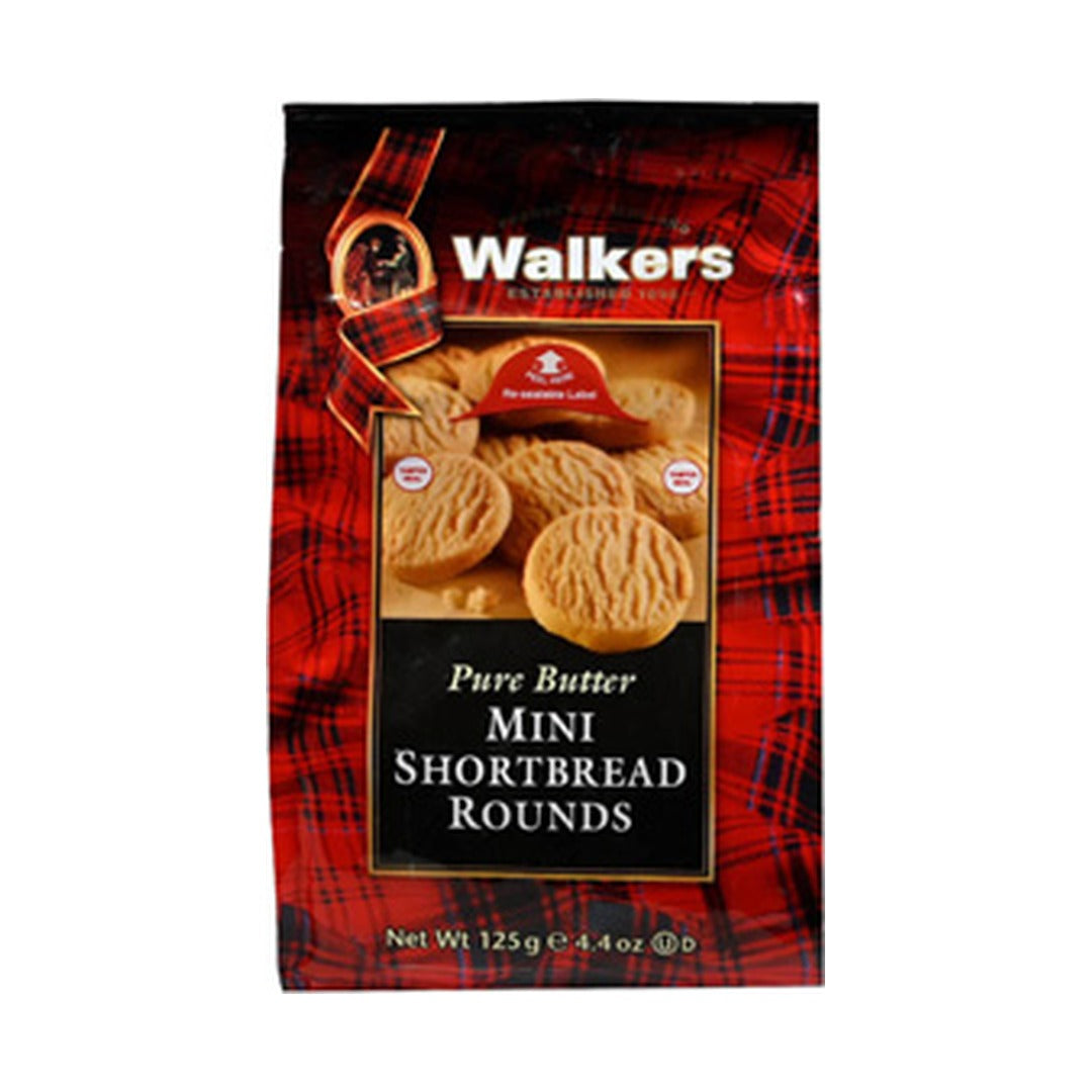 Walkers Mini Rounds Shortbread 124 g - front of pack
