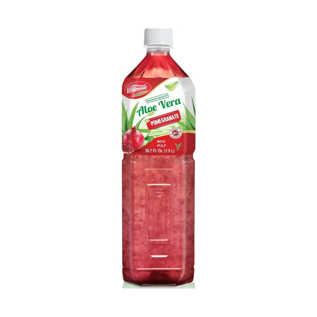 Wellmade Aloe Vera Pomegranate 1.5 L - front of pack