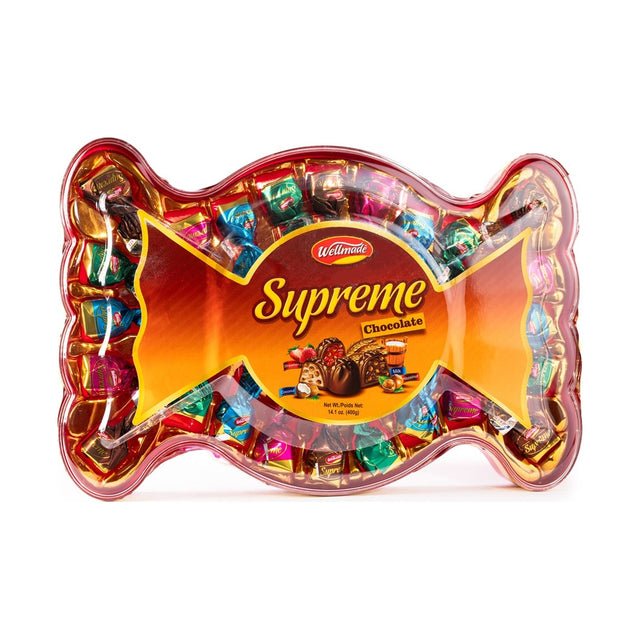 Wellmade Bow Supreme Chocolate 400 g - front of pack