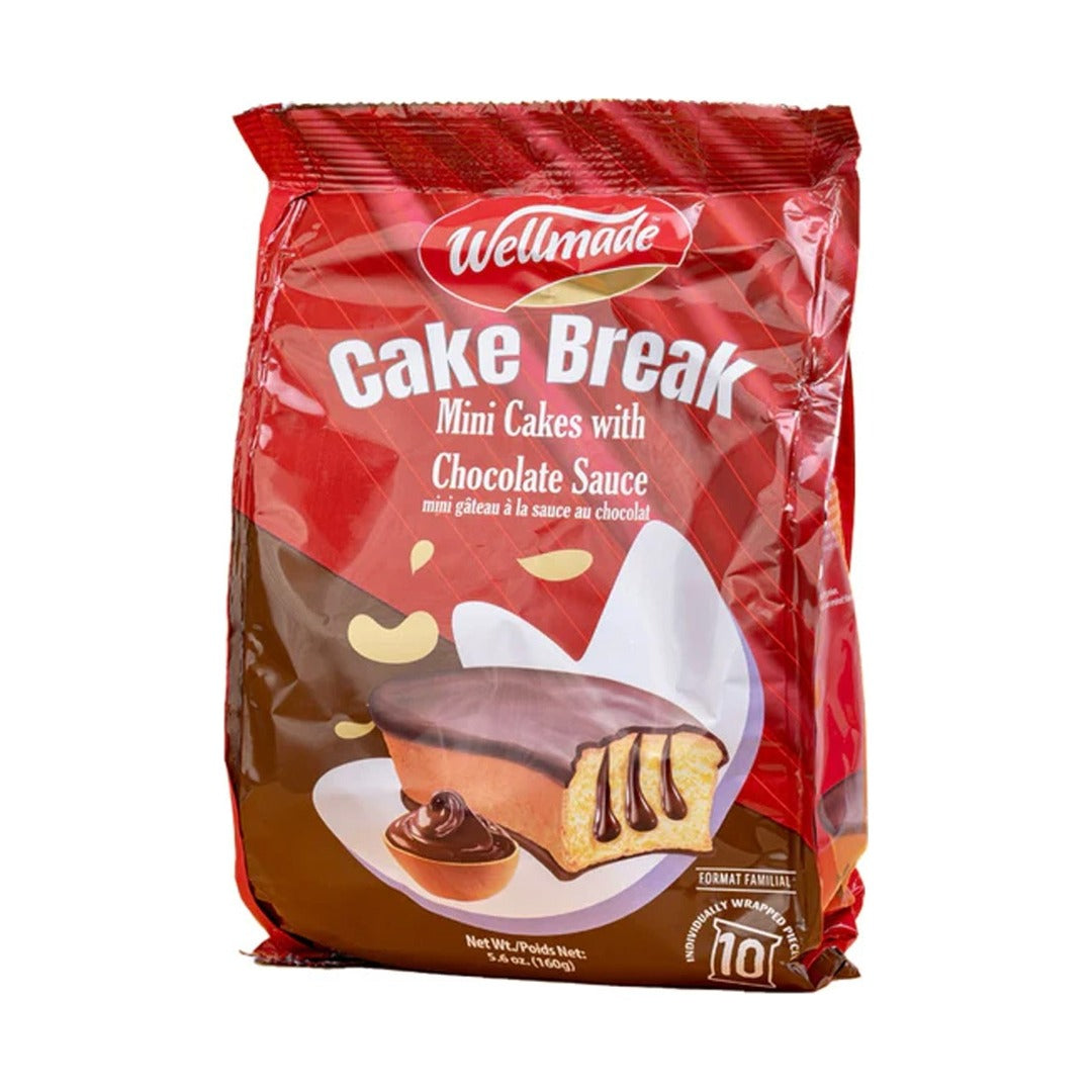 Wellmade Chocolate Cake Break Quadro 160 g - front of pack