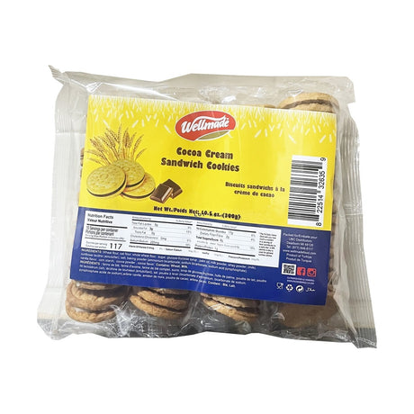 Wellmade Cocoa Cream Sandwich Cookie 300 g - front of pack