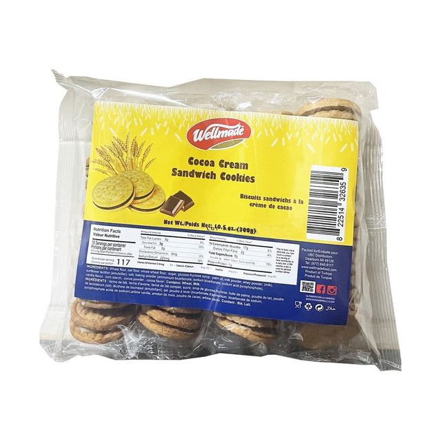 Wellmade Cocoa Cream Sandwich Cookie 300 g - front of pack