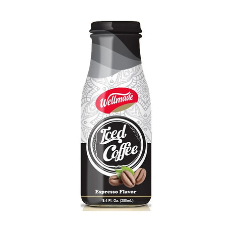 Wellmade Espresso Iced Coffee Drink 280 ml - front of pack