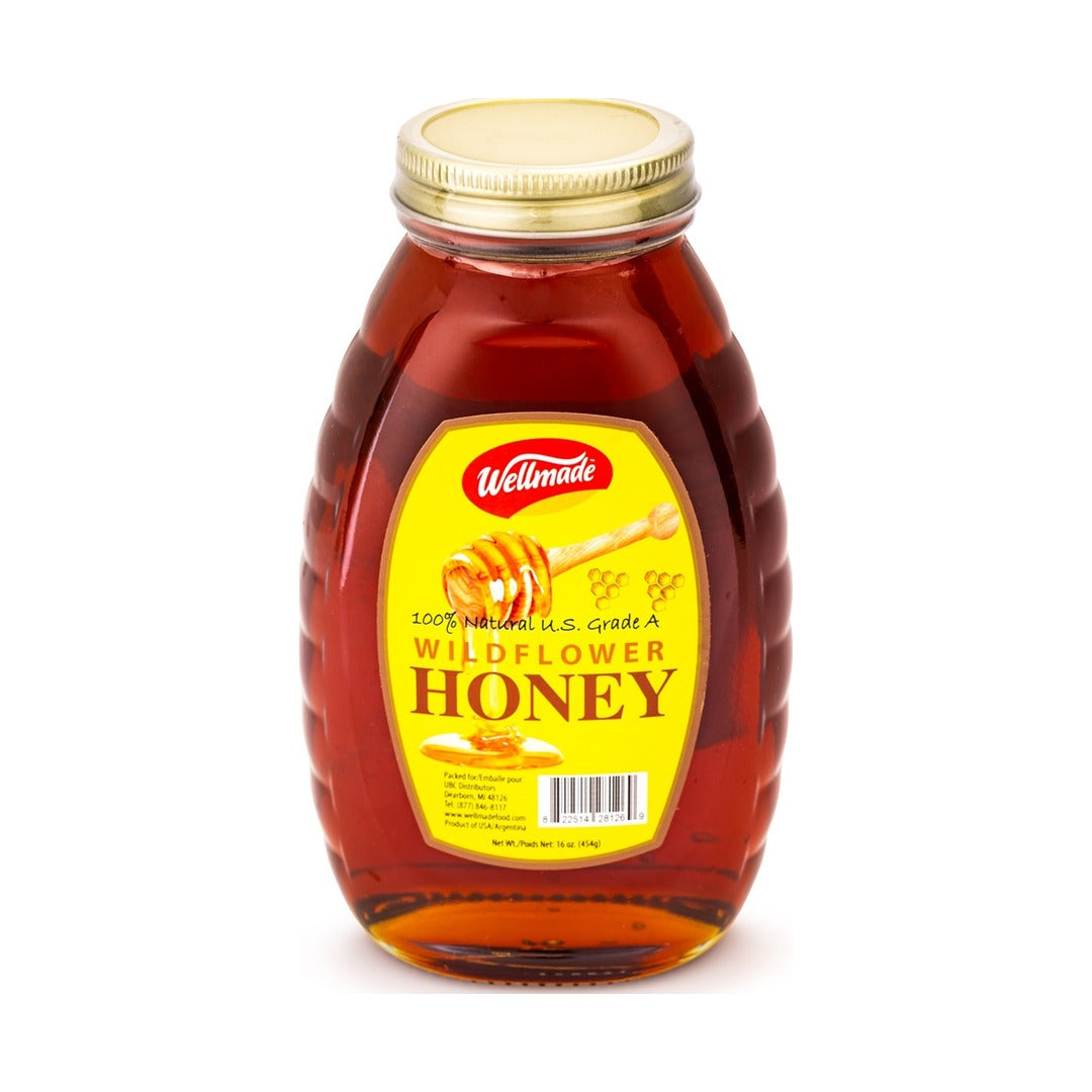 Wellmade Honey Wild Flower 454 g - front of pack
