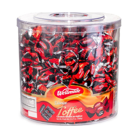 Wellmade Licorice Toffee 1 kg - front of pack