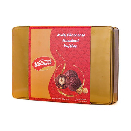 Wellmade Milk Chocolate Hazelnut Truffles 365 g - front of pack
