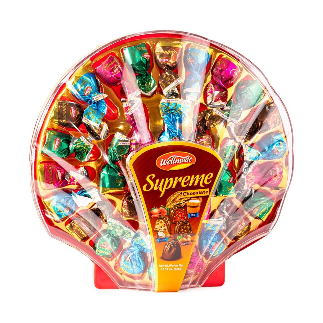 Wellmade Shell Supreme Chocolate 426 g - front of pack