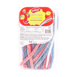 Wellmade Sour Gummy Mixed Berry Ropes Flat 200 g - front of pack
