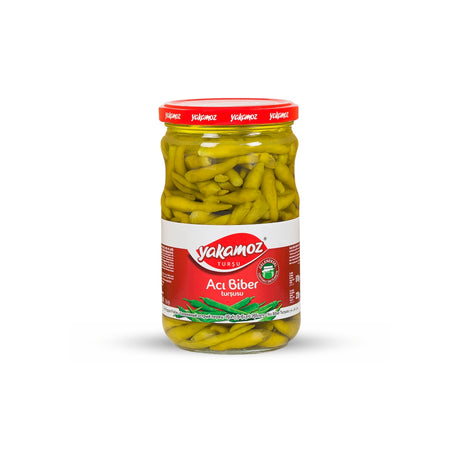 Yakamoz Acı Biber Turşusu Hot Pepper Pickles 720 ml - front of pack