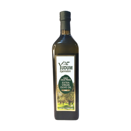 Yudum Egemden First Cold Press Extra Virgin Olive Oil, Soft, 1 L dark glass bottle