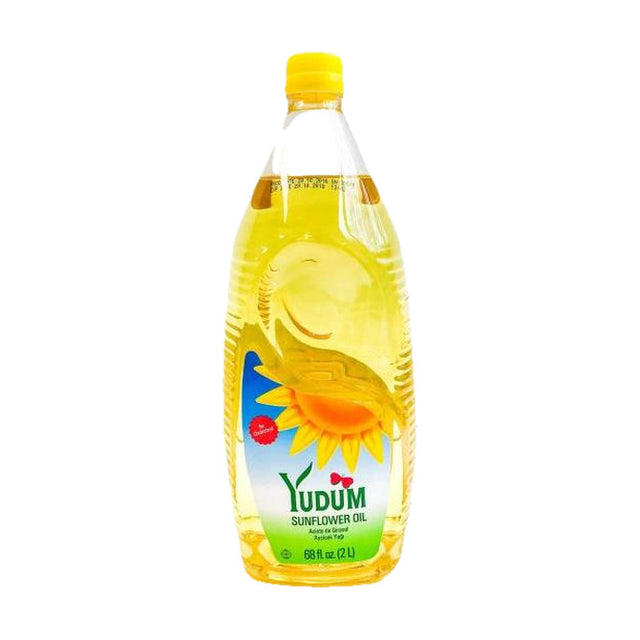 Yudum Sunflower Oil Bottle, The Mid-Size Refill, 68 fl oz / 2 L