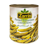 Zarrin Pickled Cucumbers in Brine 30-36 Large 3 kg - front of pack
