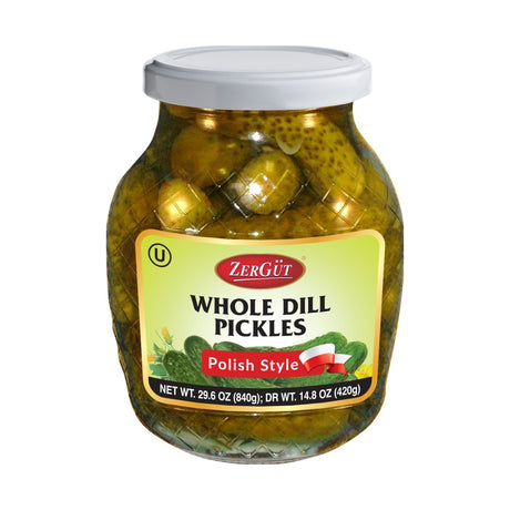 Zergut Pickles Dill Polish 840 g - front of pack