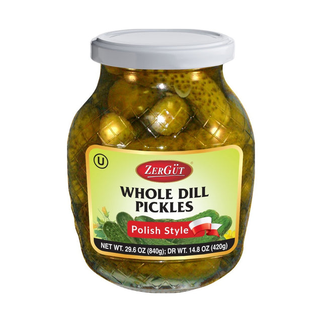 Zergut Pickles Dill Polish 840 g - front of pack