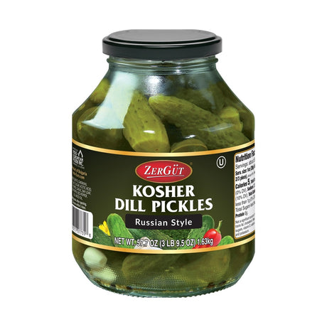 Zergut Pickles Dill Russ 1.59 kg - front of pack