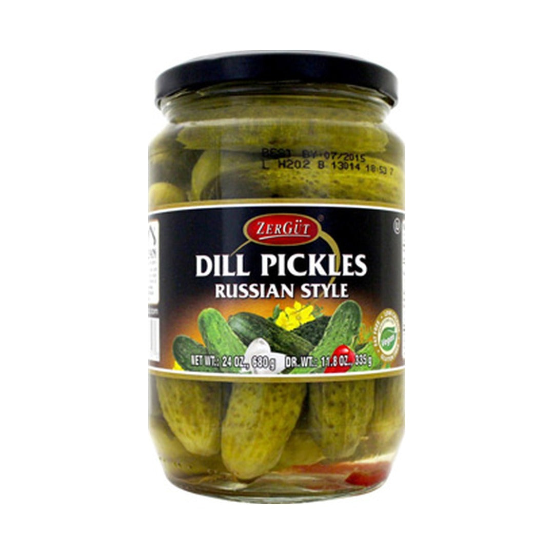 Zergut Russian Style Kosher Dill Pickles 680 g - front of pack