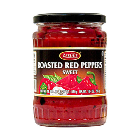Zergut Sweet Roasted Red Peppers 538 g - front of pack