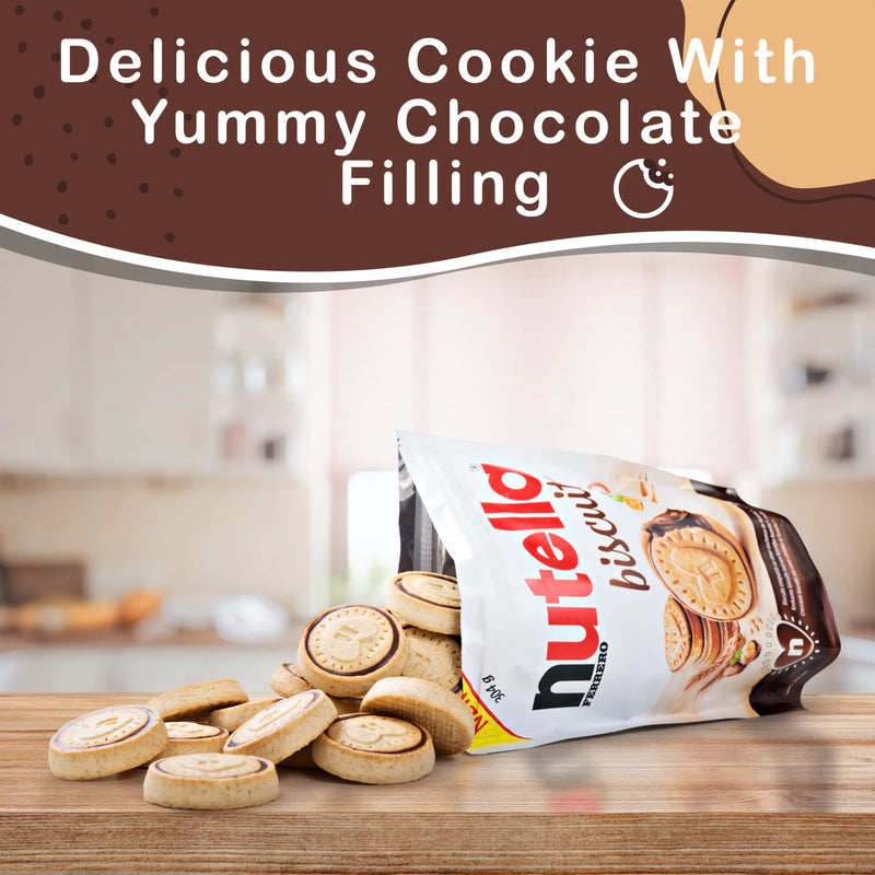 Nutella Biscuits Crunchy Cookies with Nutella Filling 10.7 oz 304g