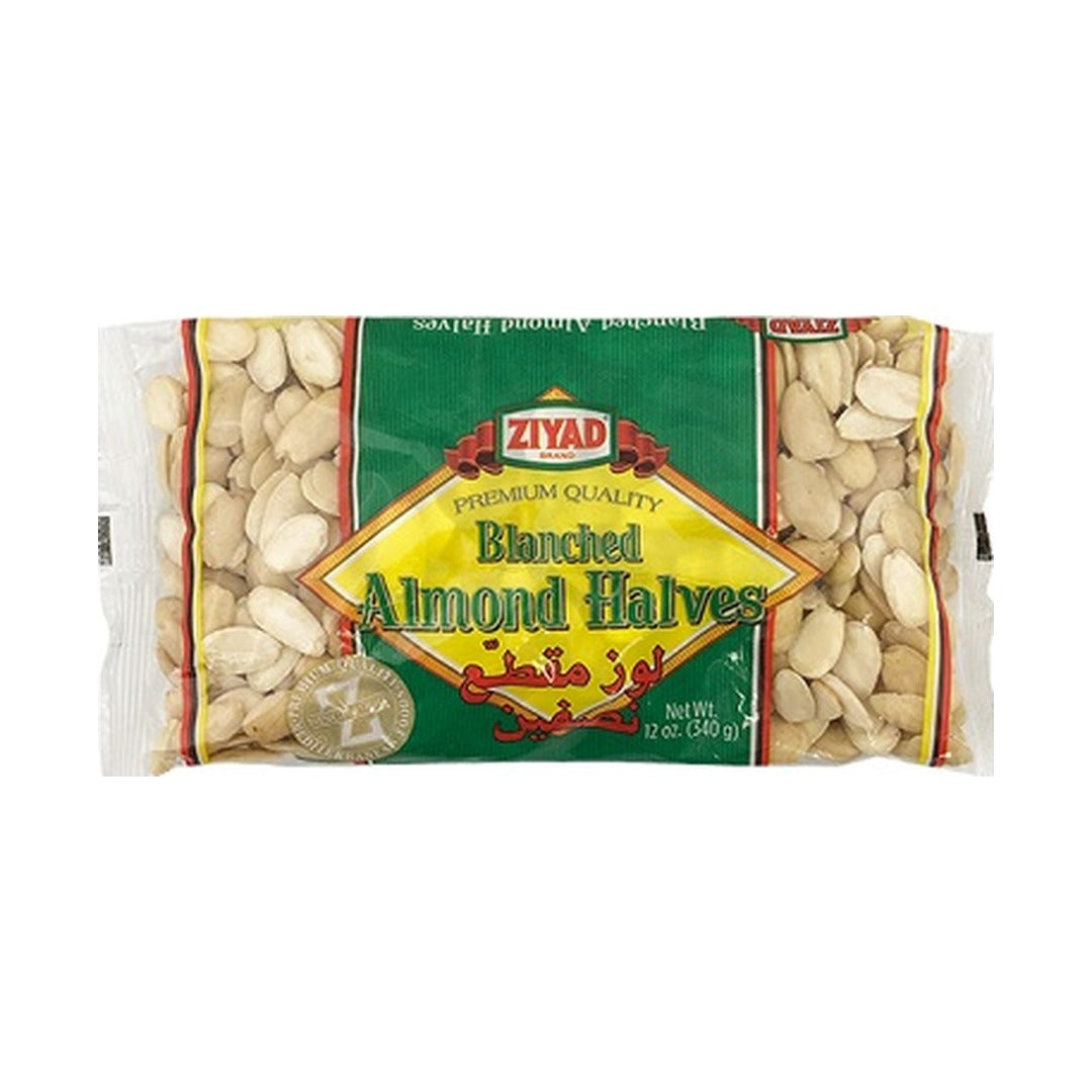 Ziyad Blanched Almond Halves 340 g - front of pack