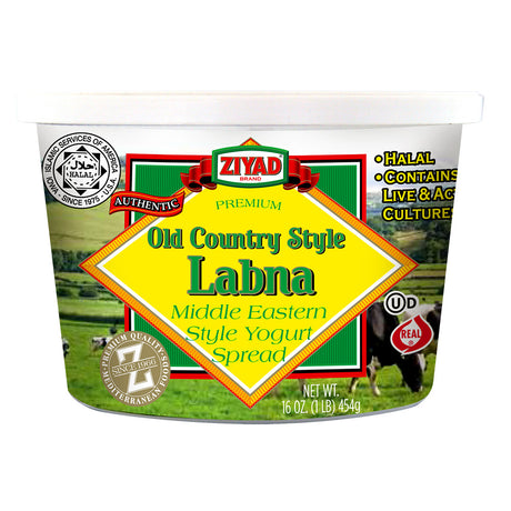 Ziyad Old Country Style Labna Middle Eastern style yogurt spread, 16 oz (454 g) cup